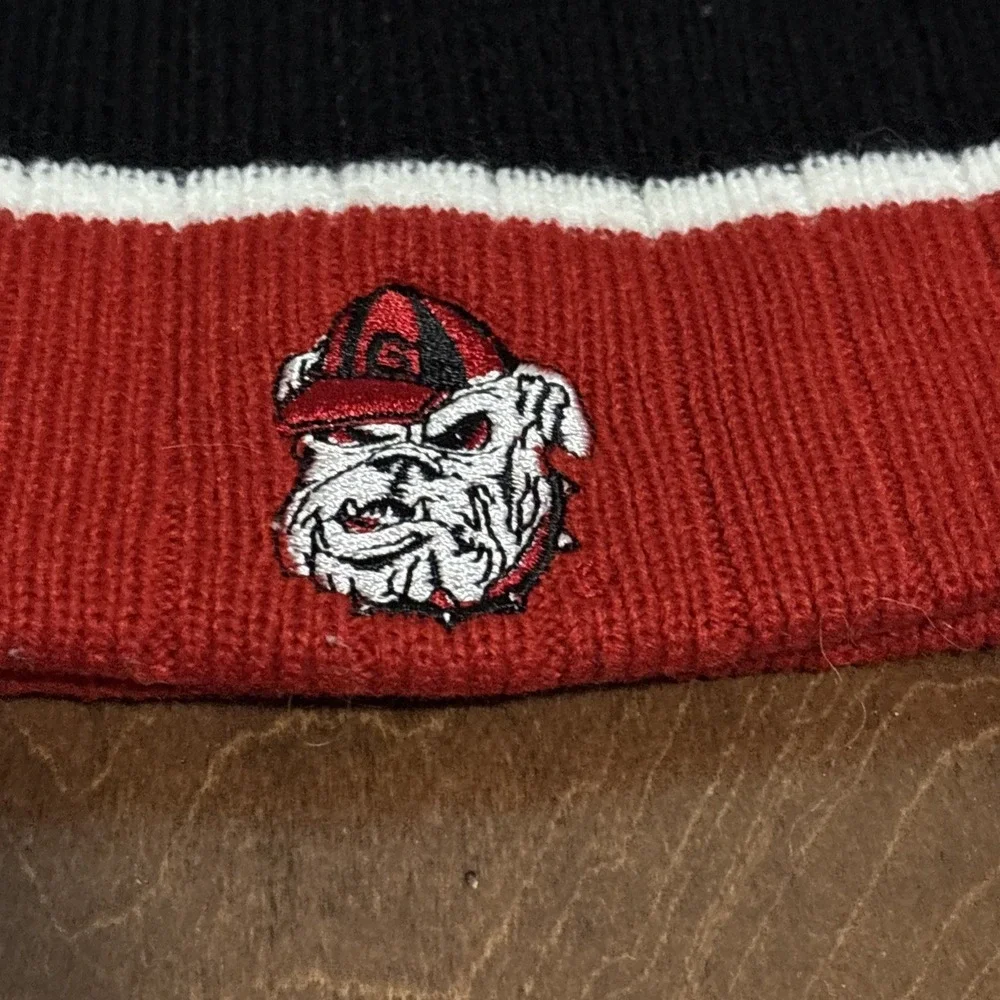 Lot Of 2 University of Georgia Bulldogs Beanie/toboggan Hat Cap UGA